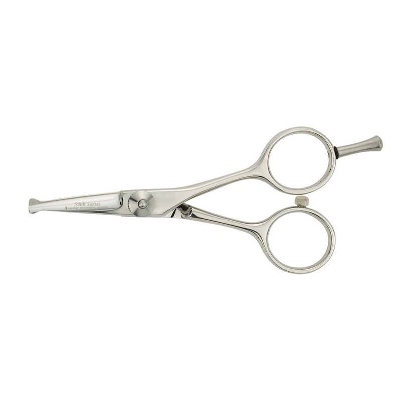Master Grooming Tools 5900 Series Japanese Stainless Steel Shears  High-Performance Shears for Grooming Dogs – 46-Tooth Thinning Shears, Eye/Ear, 4″