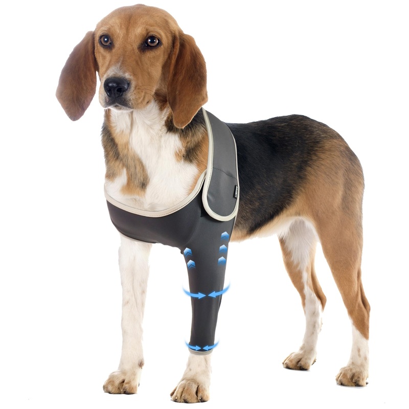 Recovery Suit for Dogs Front Left Leg, Dog Recovery Suit Female,Male Pet Arm Sleeve, Surgical Suit Cone Collar Alternative, S Small Left Elbows