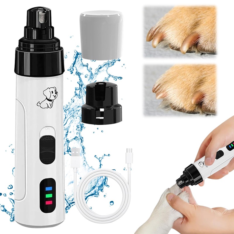 Silent Grind Pro for Dogs, Silent Grind Pro, Silent Grind Pro Dog Nail Trimmer, New Electric Dog Nail Clippers for Dog Nail Grinders Rechargeable, Super Quiet Dog Nail Grinder,Pet Paws Grooming Tool