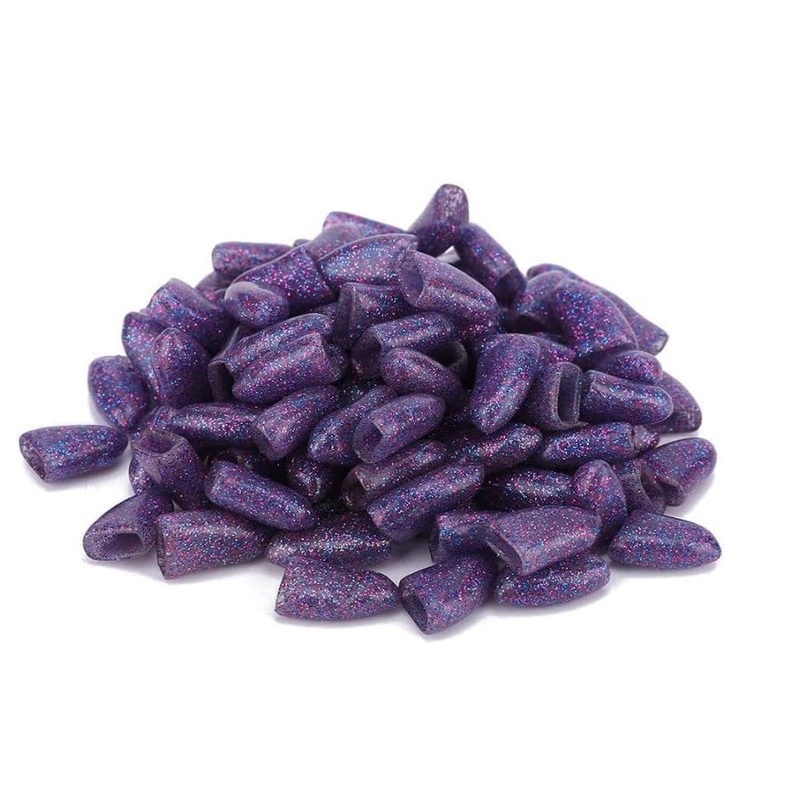 100PCS Dog Nail Caps, Pet Dog Soft Claws Nail Cover Dog Claws Glue Applicators Nail Cover for Cat Claws(L-purple) L Purple