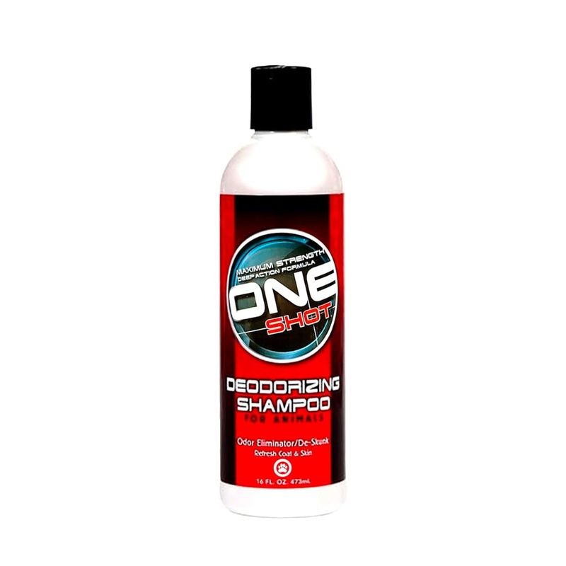 Best Shot One Shot Deodorizing Shampoo, Coat and Skincare Product for Dogs, Cats, and Horses, Eliminates Foul Odors, De-Skunk, Ready-to-Use, 16 Oz.