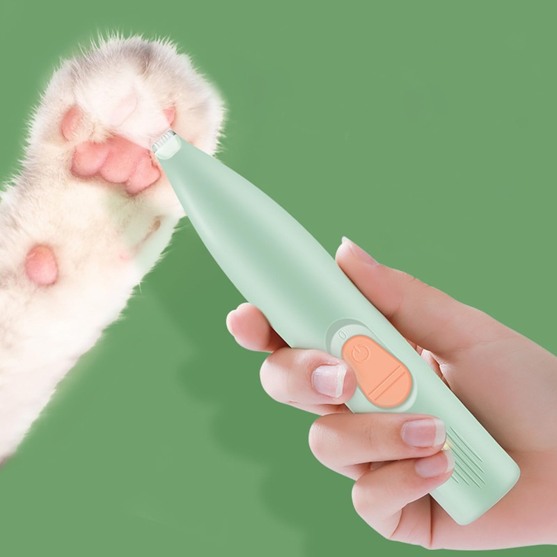 Dog Paw Trimmer, Cat Paw Trimmer Suitable for Pet Grooming at Home, Rechargeable Paw Trimmer for Dogs, Ergonomic Grip Paw Trimmer for Excessively Long Hair on Pet’s Paws, Butt, Ears and Face