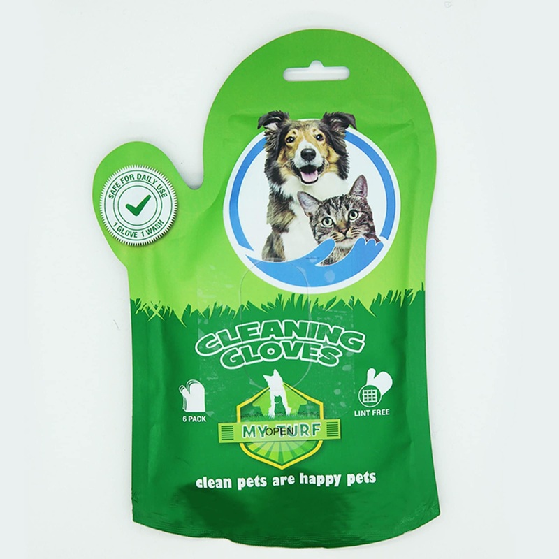 Dog Washing Gloves for Bathing  6 pcs Dog Bathing Gloves  Cat & Dog Wipes Cleaning  Pet Washing Gloves for Dogs – Dry Cleaning Dog Shampoo Gloves – 10×9 Inch 6 Gloves Dog Glove Wipes