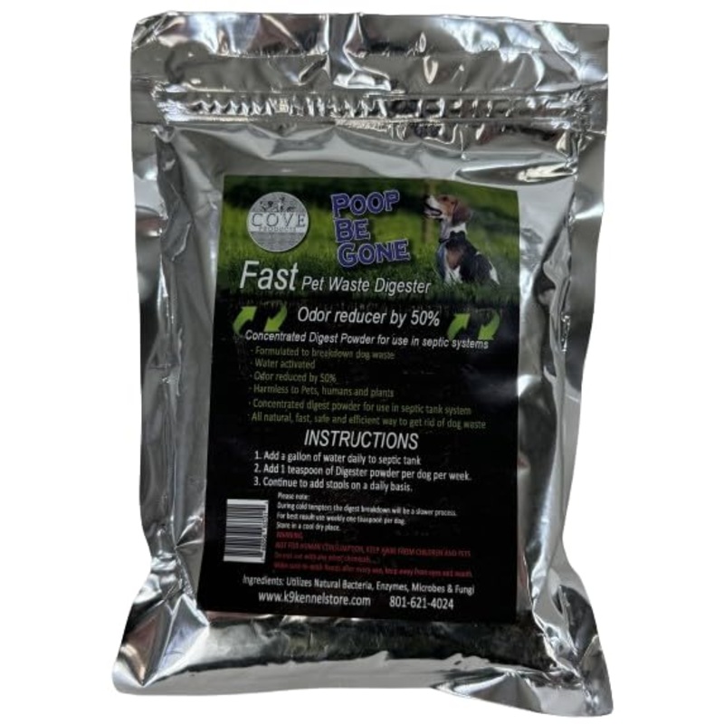 Poop Be Gone Dog Waste Eliminator Powder, 1-Year Supply