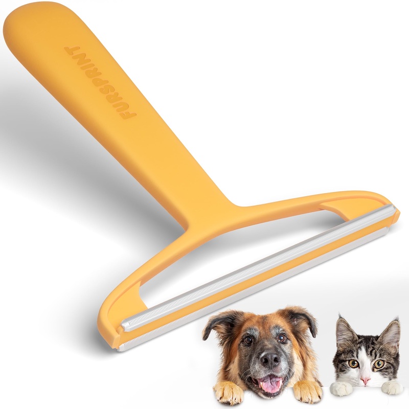 Pro Pet Hair Removal Tool: Reusable Cat Hair Remover and Dog Hair Remover – Dual-Edge Pet Hair Remover and Carpet Hair Removal Tool for Non-Knit Materials – The Quick & Easy Fur Remover Tool