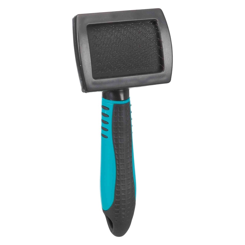 TRIXIE Pet Grooming Brush for Cats, Dogs, Small Animals, Detangling Top Coats and Base Coats, Deshedding Tool
