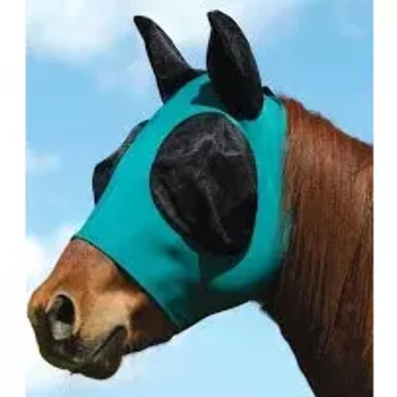 Weaver Equine CoolAid Cooling Fly Mask with Ears – Eye and Ear Protection Fly Masks for Small, Medium, and Large Horses