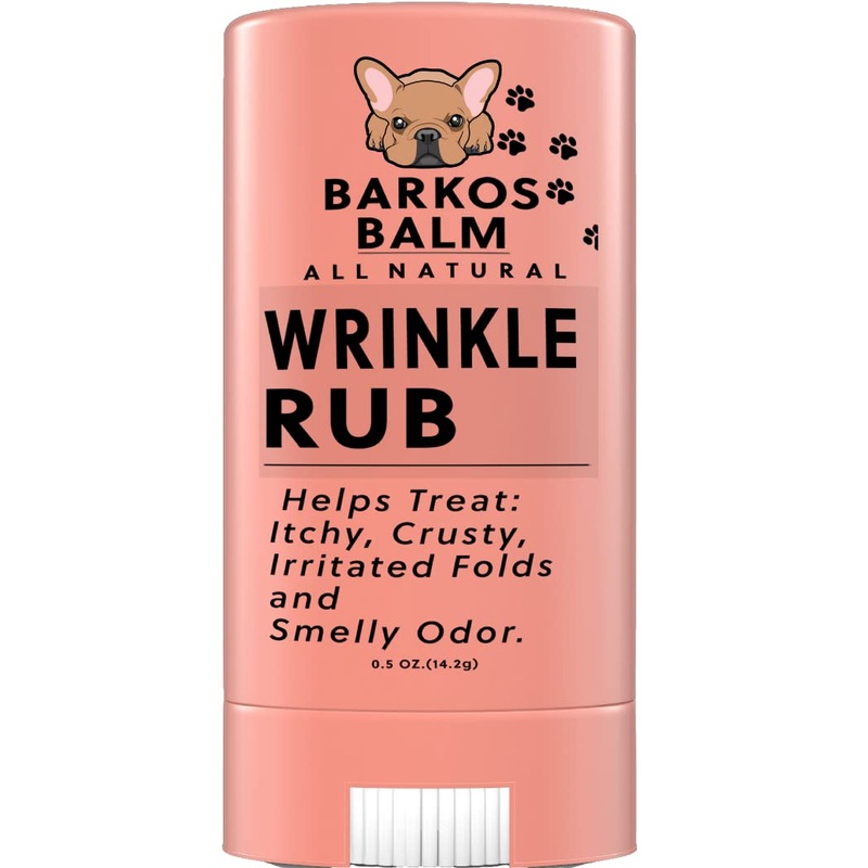 Wrinkle Rub | Bulldog, French Bulldog, Pug, English Bulldog | Cleans & Soothes Wrinkles, Folds, Tear Stain, Tail Pockets & Paws, Anti-Itch Paste Wipes