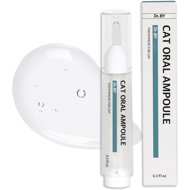 DOCTOR BY Cat Oral Ampoule for Cats Enzymatic Dental Care for Cats and Kittens – Brushless Toothpaste for Reduces Bad Breath and Control Tartar and Plaque – 0.338 Floz (10ml) (0.3 oz – 1 Count)