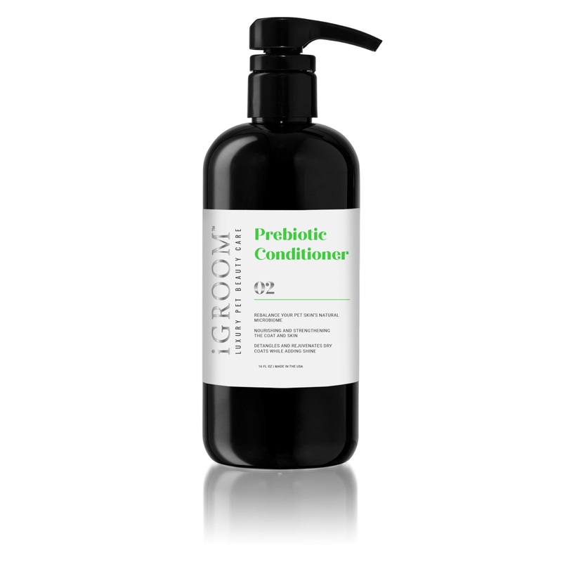 iGroom Prebiotic Dog Conditioner, Luxury Pet Beauty Care, Promote Growth of Helpful Bacteria, Restore Coats Natural Moisture, Made in USA, 16 oz