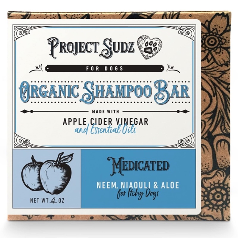 Medicated Organic Dog Shampoo for HotSpots | Bar Shampoo for Dogs | All Natural Dry Coat Dog Shampoo for Allergies and HotSpots (1) 1