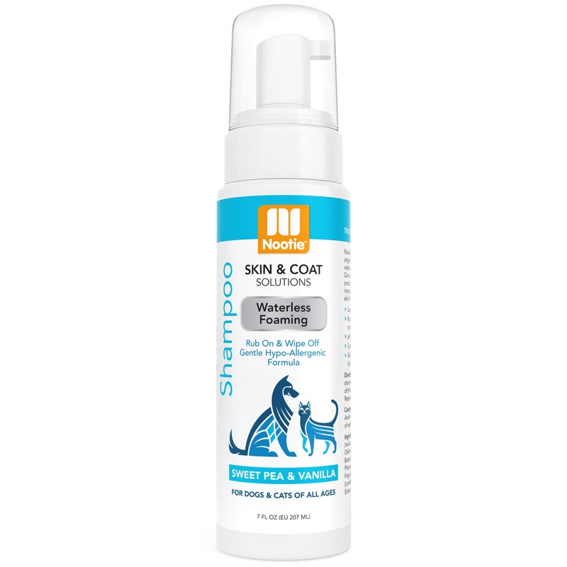 Nootie – Pet Waterless Foaming Shampoo for Sensitive Skin – No Rinse – Gentle Hypo-Allergenic Formula – Cleans & Conditions