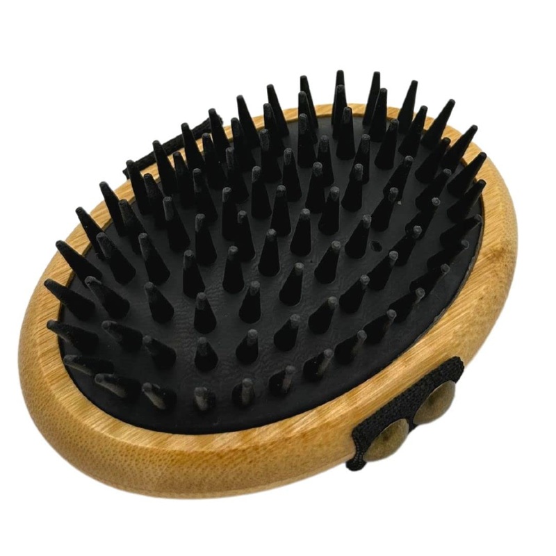Premium Bamboo Palm Massage Brush for Dogs and Cats – Gentle Soft Brush for Relaxing Grooming Massage