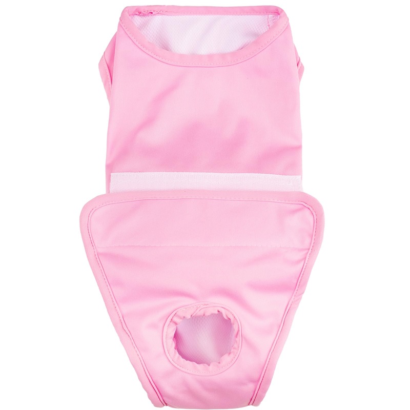 Full Body Dog Diaper with a Puppy Nappies Physiological Dog Surgery Recovery Suit for Dogs Cats After Surgery, Soft Breathable Pet Bodysuit Alternative Surgical Suit Puppy Wear (Pink, Medium) Pink