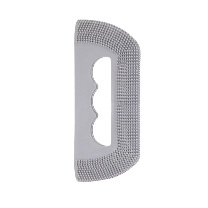 Reusable Soft Rubber Cat Dog Hair Removal Brush Gray (2 Pack) – Washable Pet Hair Deshedding Cleaning Tool for Indoor Cats, Dogs, Couch, Carpet & Furniture
