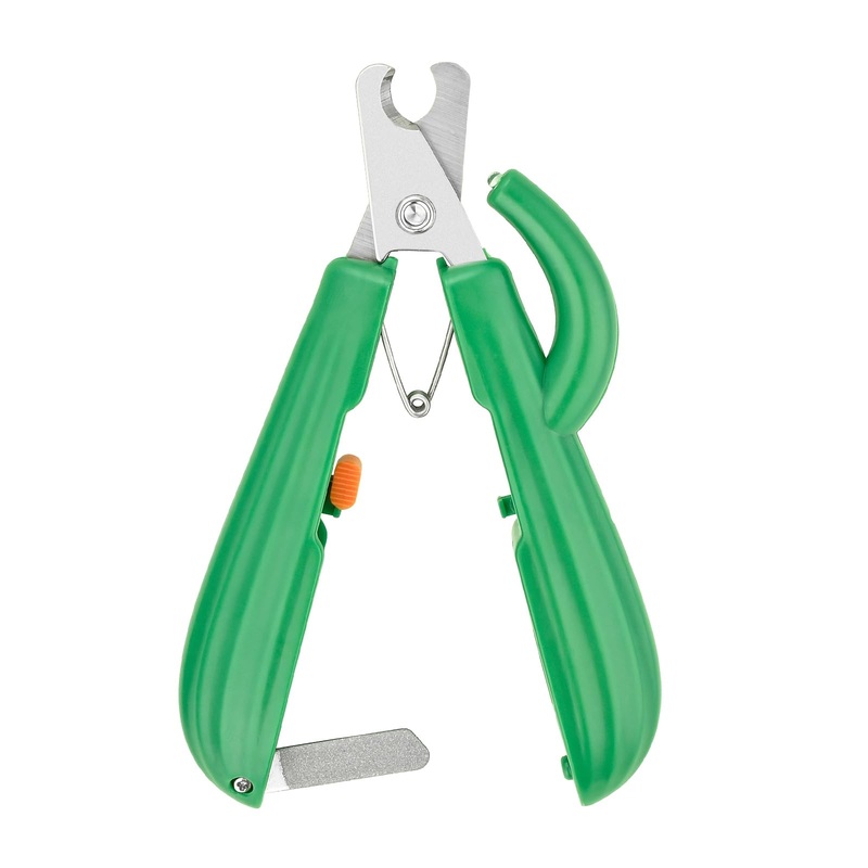 VCZONE Cat Nail Clipper with LED & -U-V Light, Cactus Shape Cat Nail Clippers with Bright LED Light for Nail Bloodline to Avoid Over Cutting, for Dog Cat Rabbit Small Animals (Green) Green