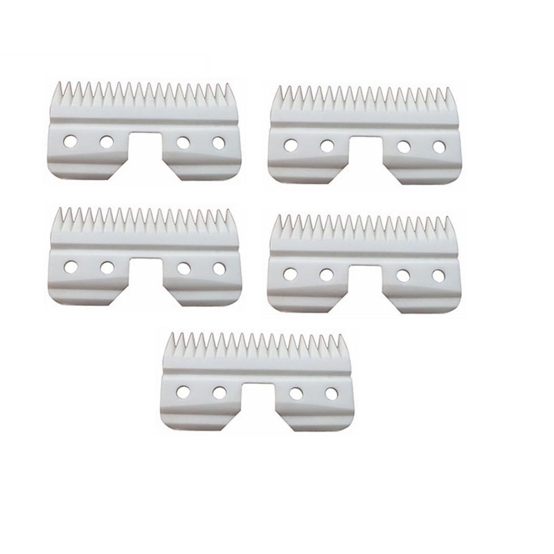 5pcs Ceramic Blades for Most Andis Oster Wahl AG A5 Hair Clippers Cutters Trimmer Beard Dog Grooming Blade Replacement