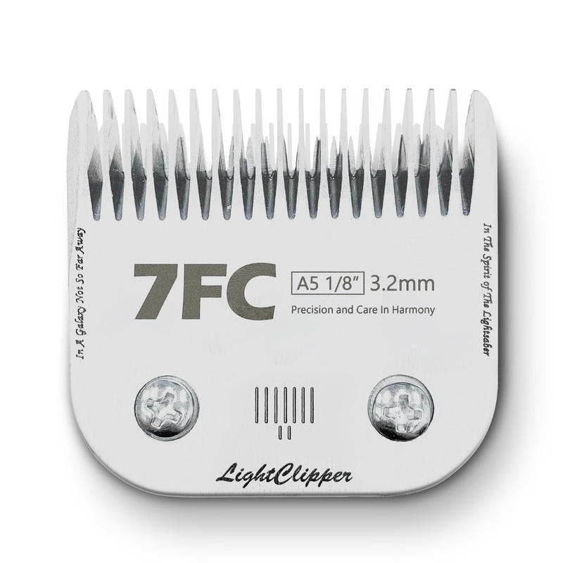 Detachable Ultra Edge Dog Clipper Blade – Constructed of Carbonized Steel, Resists Heat and Rust with Long-Lasting Sharp Edges – A5 Series (7FC, Fine Cut) 7FC: 1/8″ (3.2MM)