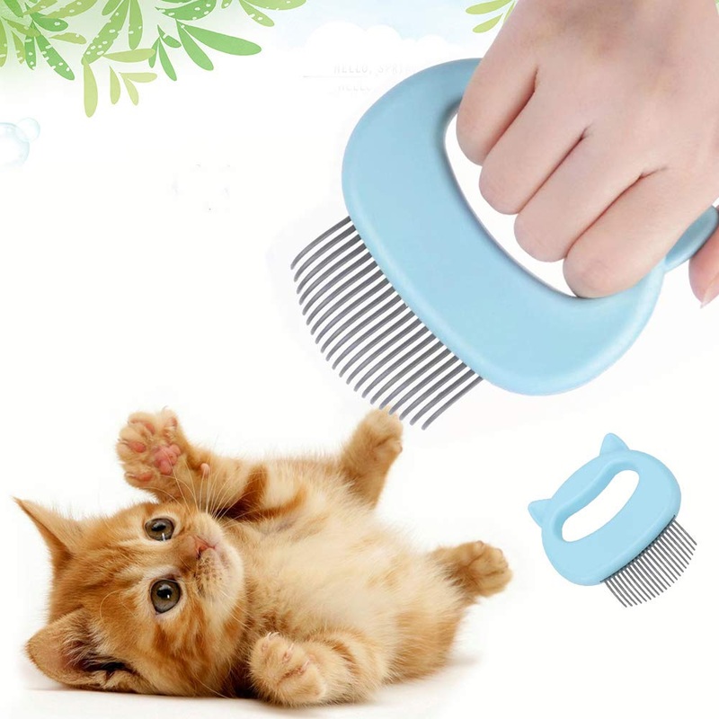 Pet Comb Hair Removal Massaging Shell Comb Tool (PINK SINGLE) PINK SINGLE
