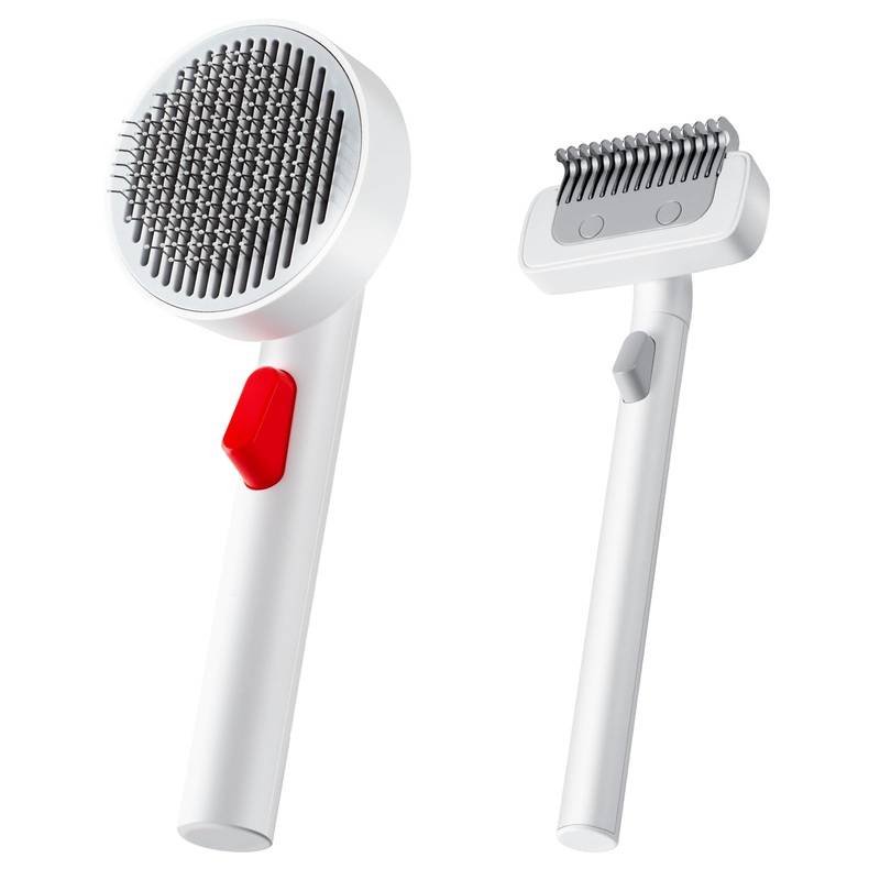 Pet Grooming Brush Kit, Suitable for Long or Short Haired Cats, Small and Medium Dogs, Puppy Kitten, Brush for Grooming Shedding, Remove Loose and Matted Fur, Pet Grooming Undercoat Comb