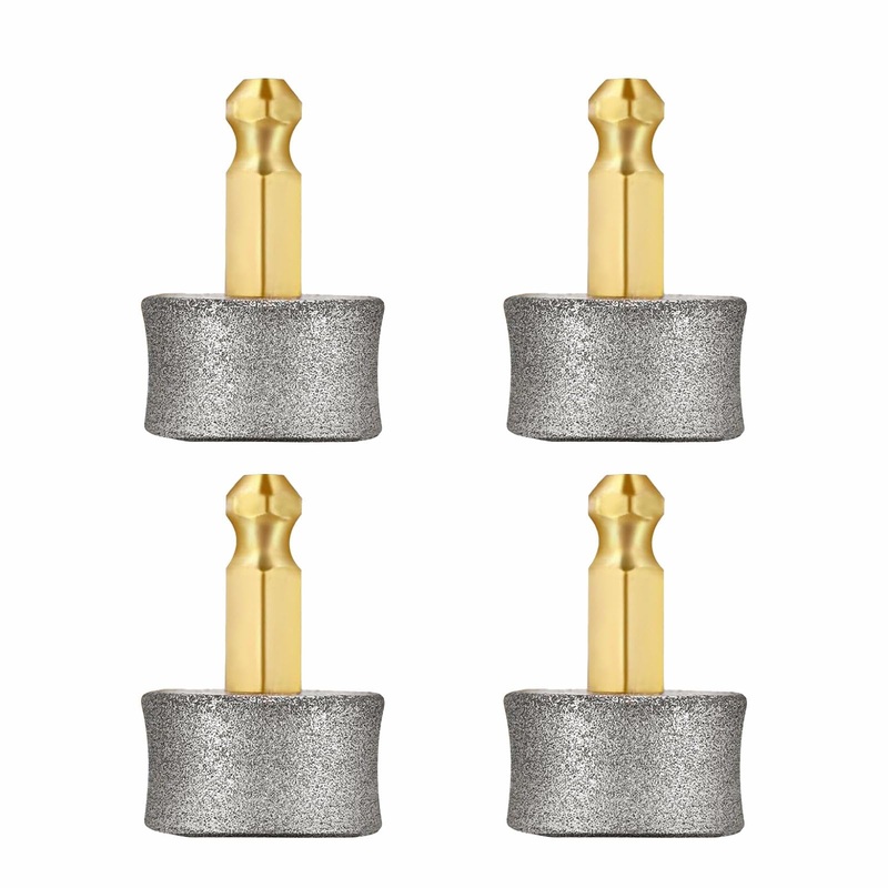 4 Pcs Dog Nail Grinder Replacement Heads Compatible with Casfuy, Professional Diamond Tips Drill Bit Pet Nail Spare Wheels Trimmers for Large Medium and Small Dogs