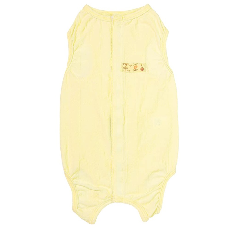 Recovery Suit for Dog After Surgery Cut Pet Recovery Shirt Dog Abdominal Wounds Bandages,Wound Protective Dog Onesize for surgery Female Dog Vest Prevent Licking,Substitute E-CollarRSS08-Vyellow-XS XS(chest:11.8″neck:8.2″) Vyellow