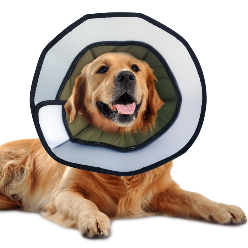 Soft Dog Cone Collar Breathable Elizabethan Soft Collar, Recovery Collar After Surgery for Large Medium Dogs, Prevent Licking and Touching Comfortable Dog Cone Collar-XL XL