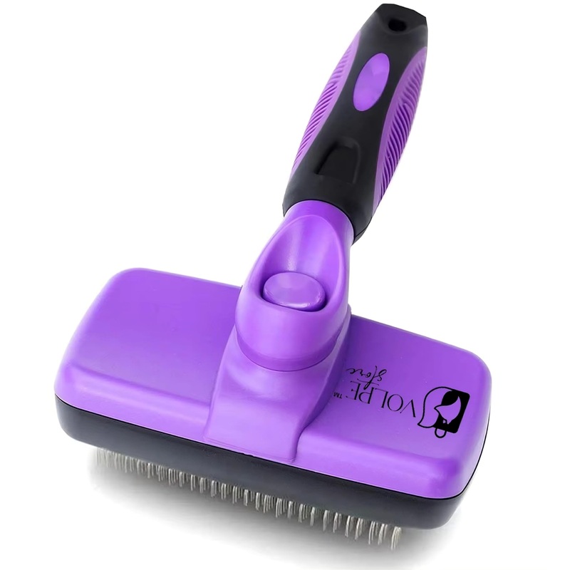 Volpe Cat Brush, Dog Brush, Furminator For Dogs, Dog Brush For Shedding,Cat Brushes For Indoor Cats,Dog Hair Remover, Deshedding Fur Removal,Purple Purple