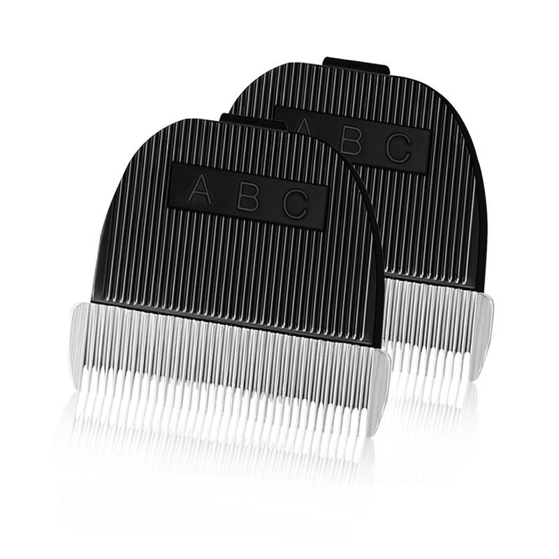 2 PCS Replacement 35 Teeth Dog Grooming Clipper Blades, Low Noise Dog Trimmer for Grooming,Sharp Titanium Alloy Ceramic Grooming Clipper Blade 2 Pack(35 Teeth)