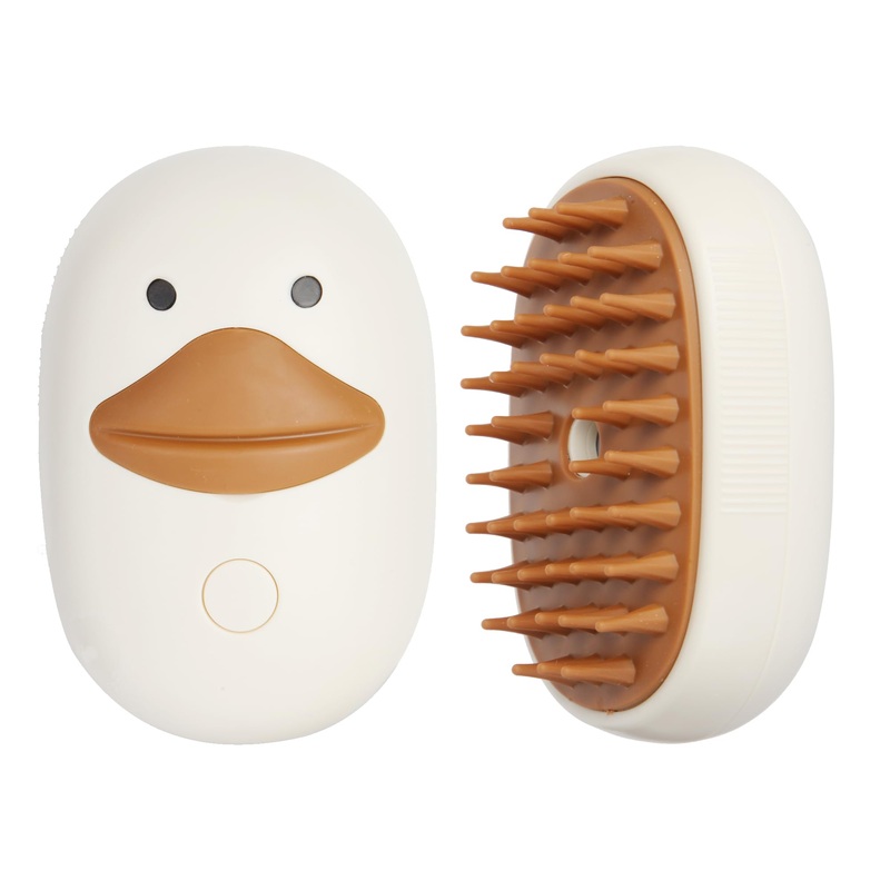 3 in 1 Cat Steam Brush for Shedding Spraing Cleaning and Massaging Dog Pet Hair Brush (White) White