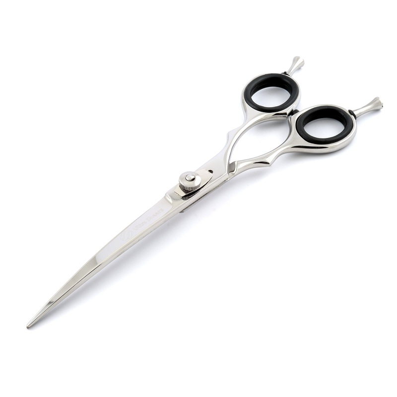 7″ Curved Professional Pet Grooming Scissors, Two Finger Rests