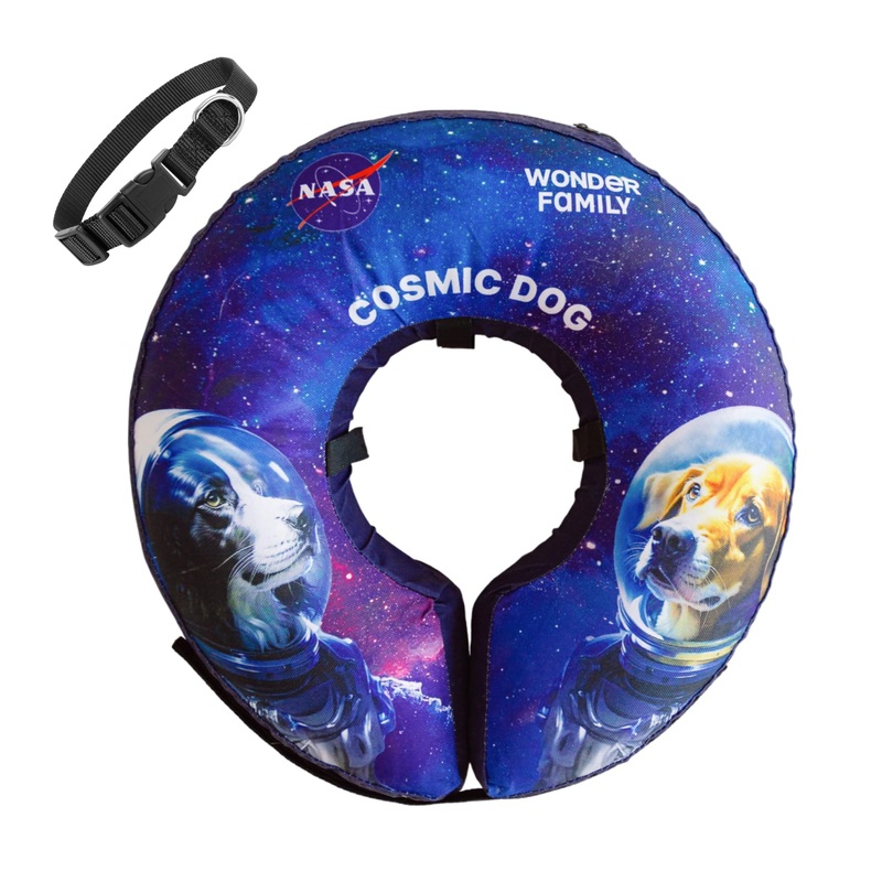 Dog Donut Collar After Surgery – Soft Dog Cone Collar – Inflatable Dog Cone Alternative to Cone of Shame – Dog Pillow Cone for Dogs to Stop Licking – Elizabethan Collar for Dogs – Dog Recovery Collar XL (Neck: 17″-22″)
