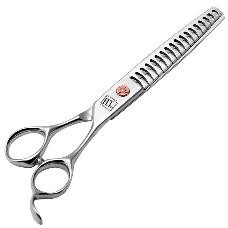 Dog Grooming Scissors: 7 inch Pet Chunker Shears Made Of Japanese 440c Advanced Stainless Steel Professional Grooming Scissors for Dogs Cats and Other Pets