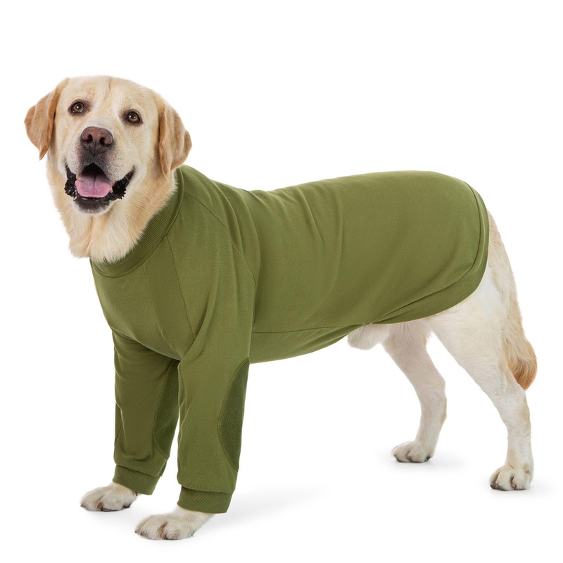 Dog Recovery Suit for Front Legs, Stretchy Fleece Dog Recovery Suit Prevent Licking Elbow Leg Wounds Cone Alternative,Soft Dog Front Leg Surgery Recovery Shirt (Avocado Green, 7X-Large) Avocado Green