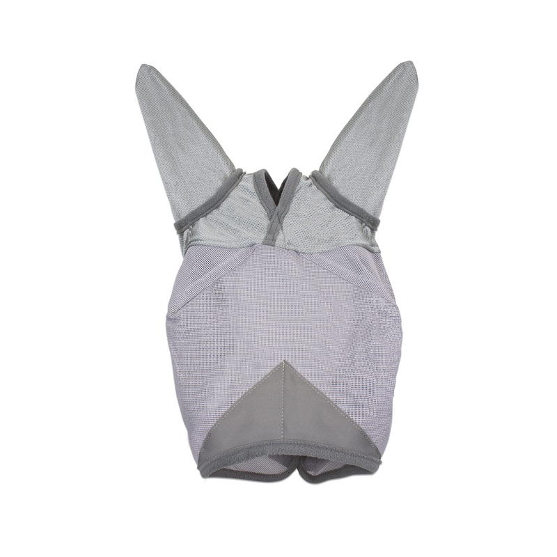 ECP Equine Comfort Products Horse Fly Mask with Ears and Adjustable Strap Gray