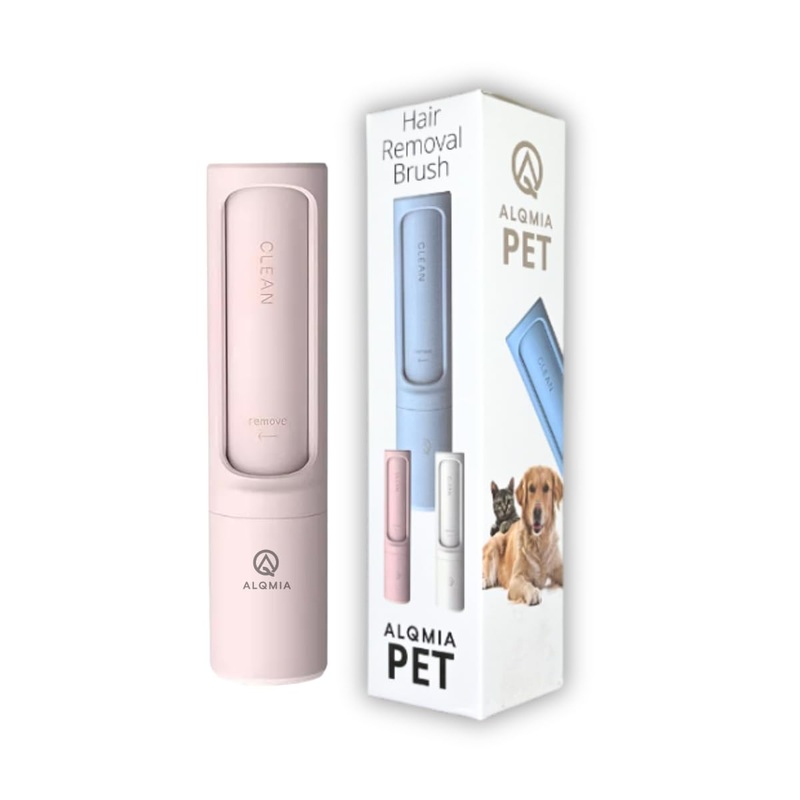 Pet Hair Remover Lint Roller, Reusable Roller for Clothes, Sofas, and Furniture, Efficient Lint Roller Brush for Dogs and Cats Hair Removal, Easy to Clean, Portable by ALQMIA (Pink) Pink
