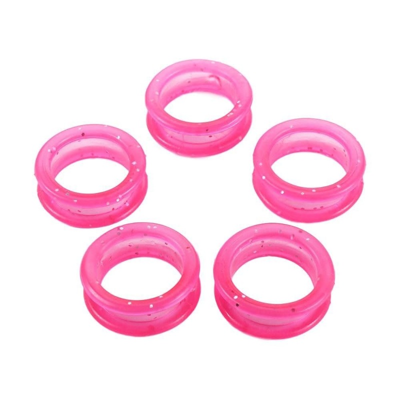 5Pcs Soft Silicone Scissors Finger Rings Grips Inserts Grooming Shear Thumb Inserts Finger Protector Shears Ring Scissor Accessories