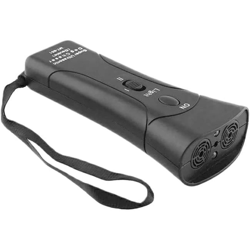 Brellavi Anti-Bark Dog Training Equipment and Barking Control Device, Electronic Clicker Trainer for Walking, Jogging, and Aggressive Behavior, Handheld and Portable Black