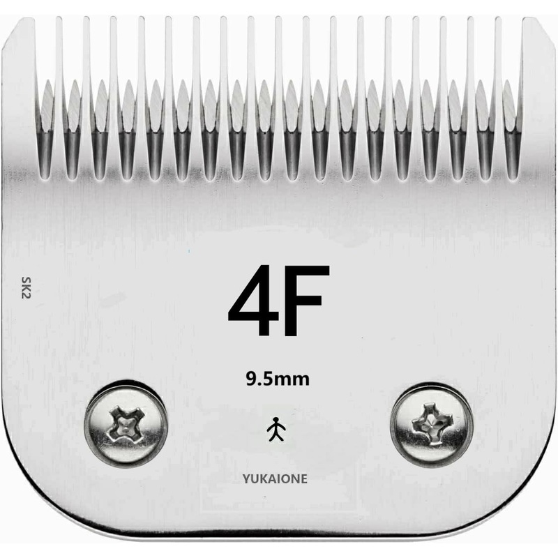 Detachable Pet Dog Grooming Clipper Blades,Compatible with Andis Size-4F Cut Length (9.5mm),Compatible with Oster A5,Wahl KM Series Clippers 4F