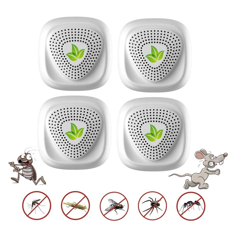 Mosquito Repellent Ultrasonic Pest Repeller, Ultrasonic Repellent Mosquitoes, Rodents, for Cockroaches, Moths, Mice, Rats, Pack of 4 Electronic Insect Repellent Indoor
