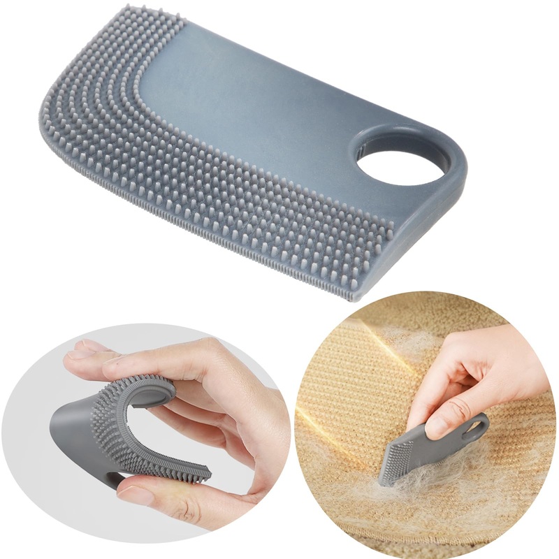 PAKEWAY Pet Hair Removal Soft Rubber Sheet, Pet Hair Remover for Curved Surfaces, Reusable Fur Remover, Portable Pet Lint Remover for Cat Bed, Cat Climbing Frame, Plush Toys