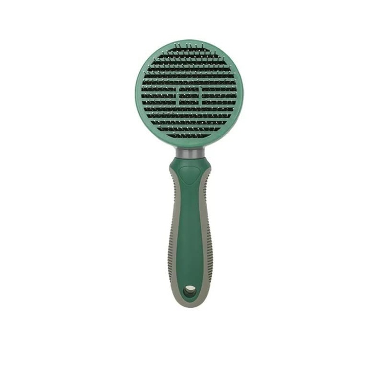Pet Grooming Tool Needle Brush, Self Cleaning Slicker Brushes for Pet Grooming, Remove Undercoat,Proven Grooming Tools for Dogs Cats and Other Animals (Straight Needle – Green) Straight Needle – Green