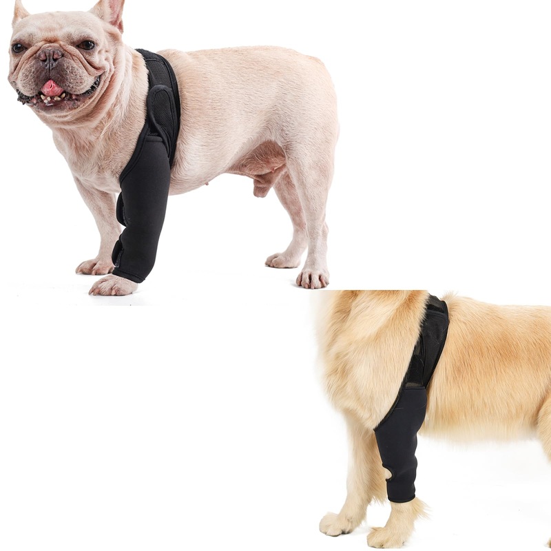 (S) Dog Knee Brace for Cruciate Ligament Injury Joint Pain Muscle Soreness. Adjustable Dog Leg Brace, Dog Support Brace,Dog Hind Leg Support.