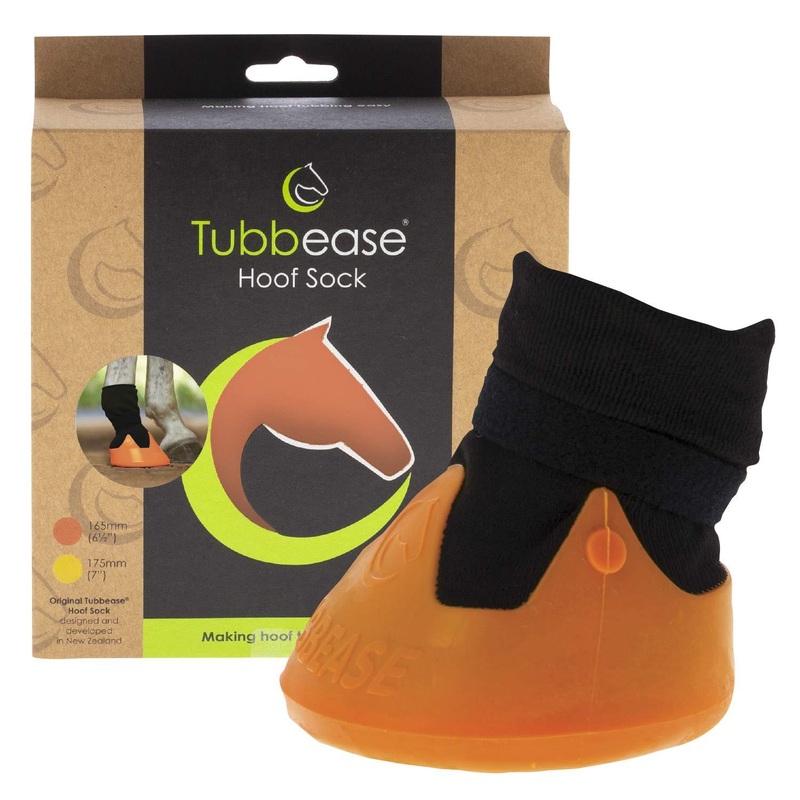 TUBBEASE Hoof Soaking Boot – The Ultimate Hoof Treatment for Horses – Essential Horse Care Equine Equipment – Hoof Sock 6.5″ (Orange) 6.5″”