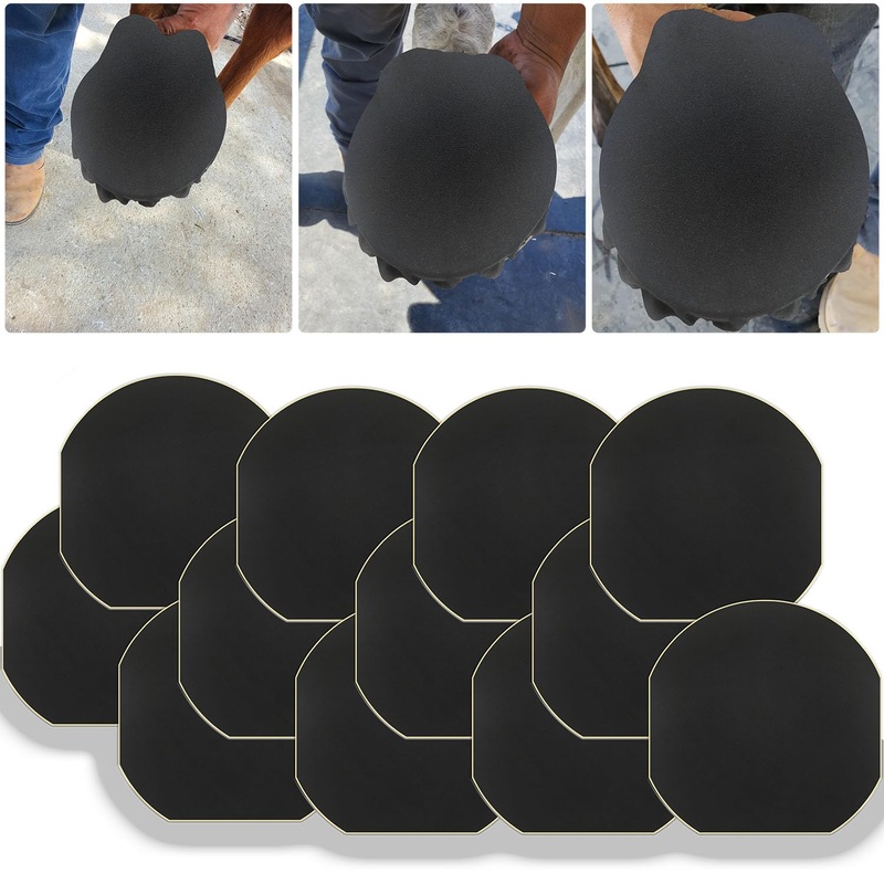12 Pack Horse Hoof Tape Cotton Strong Sticky Horse Hoof Wraps Simple, Breathable Magic Cushion Hoof Packing for Hoof Wound Management and Laminitis Abscess Relief Additional Protection for Horse Hoove