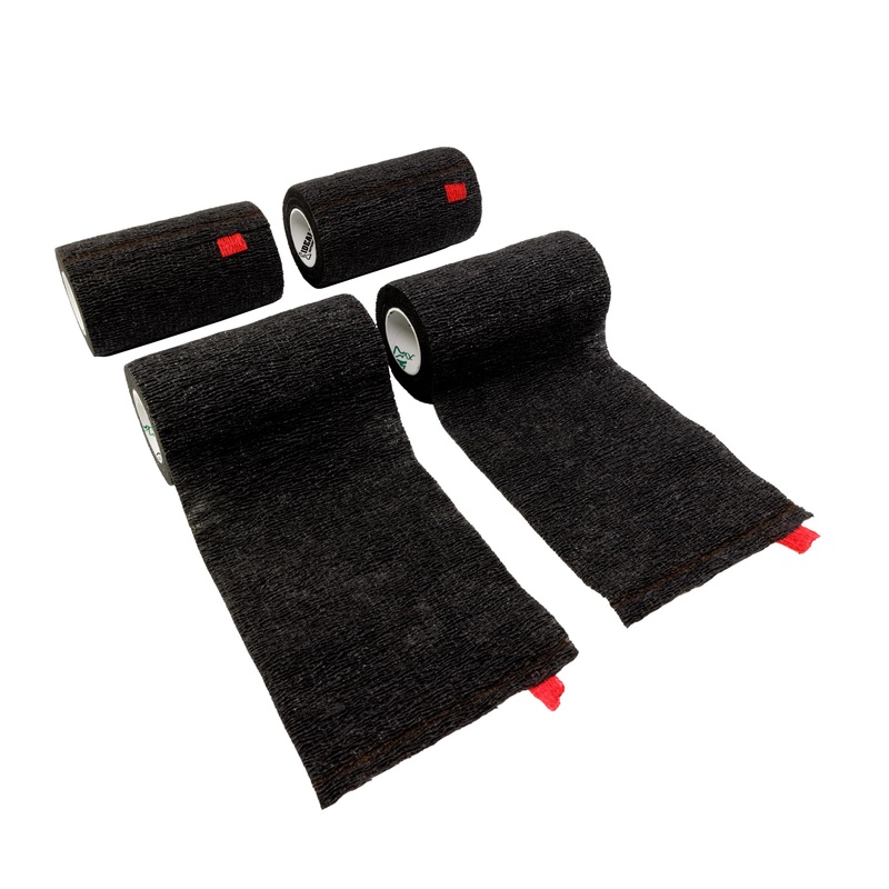 Syrflex Cohesive Bandage 4 Black 4 pk 4″