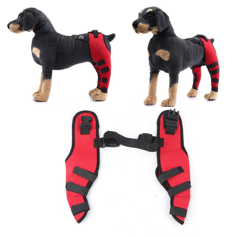 Zerodis Dog Extra Supportive Canine Rear Leg Hock Joint Compression Wrap for Recovery Protection and Sprain and Injury Prevention Ankle Brace with Knee Support for Dogs (XS) Dog Knee Brace
