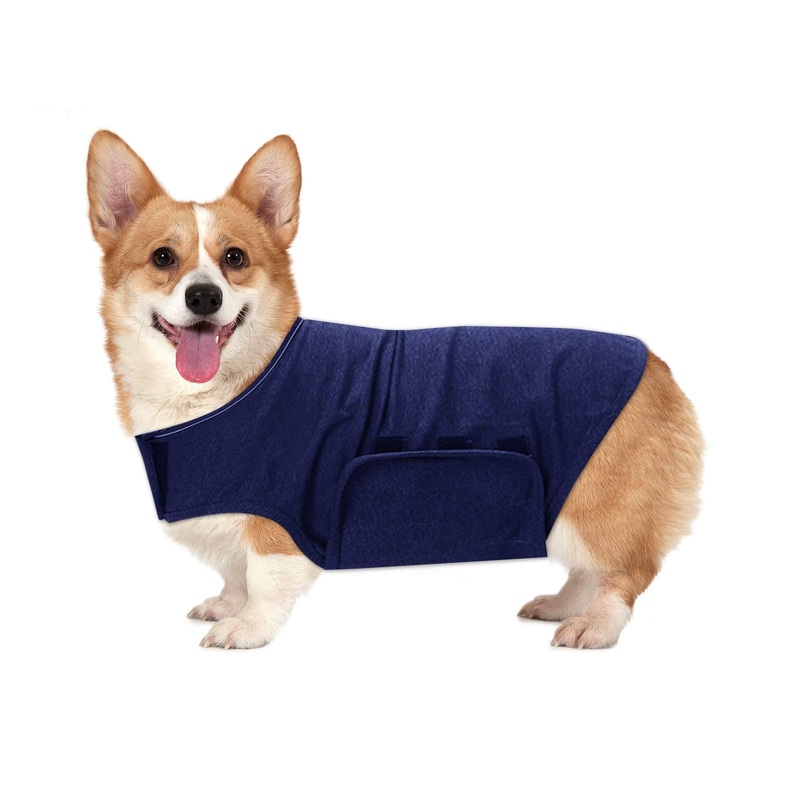Dog Anxiety Coat, Calming Lightweight Wrap Vest, Anxiety Relief Jacket, Dog Anxiety Coat Used to Keep Comfortable for Dogs (Blue, M) Blue