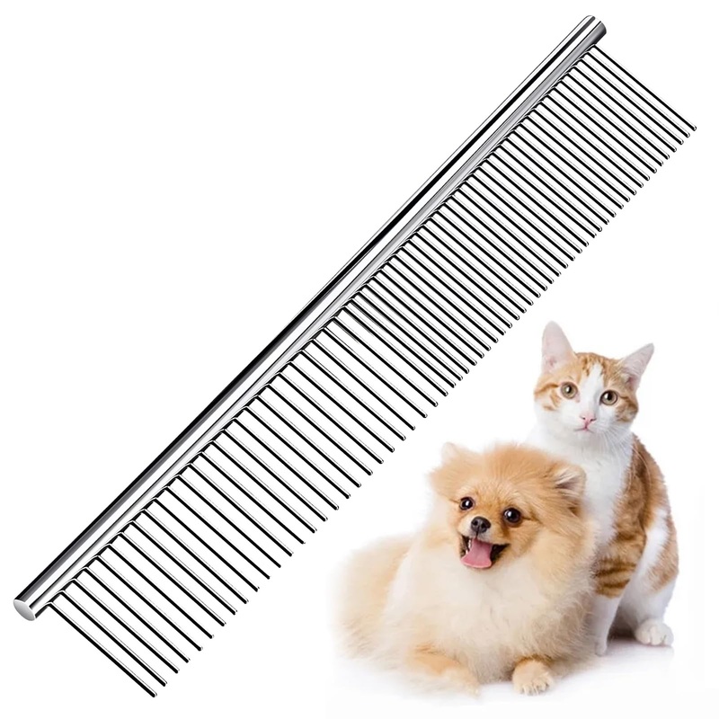 Dog Combs for Grooming, Stainless Steel Dog Combs