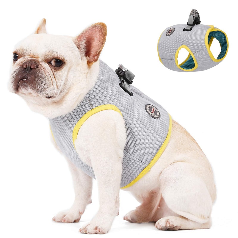 Dog Cooling Vest Harness, Breathable Cool Pet Cooler Vest for Outdoor Training Walking Hiking, Summer Cooling Jacket for Small Medium Large Dogs XS Length 4.7″